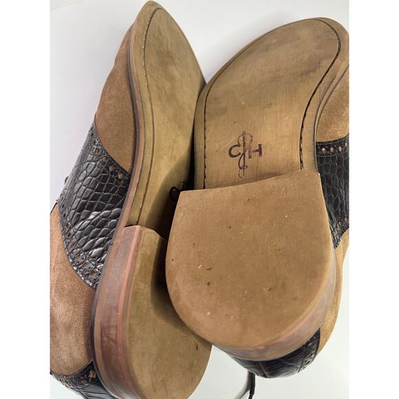 Cole Haan Embossed Alligator/Suede Oxfords size 9 1/2 M Excellent condition - Picture 5 of 5